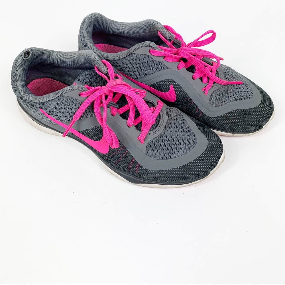 Nike Women’s Flex T6 Running Shoes Pink Gray Sz 6